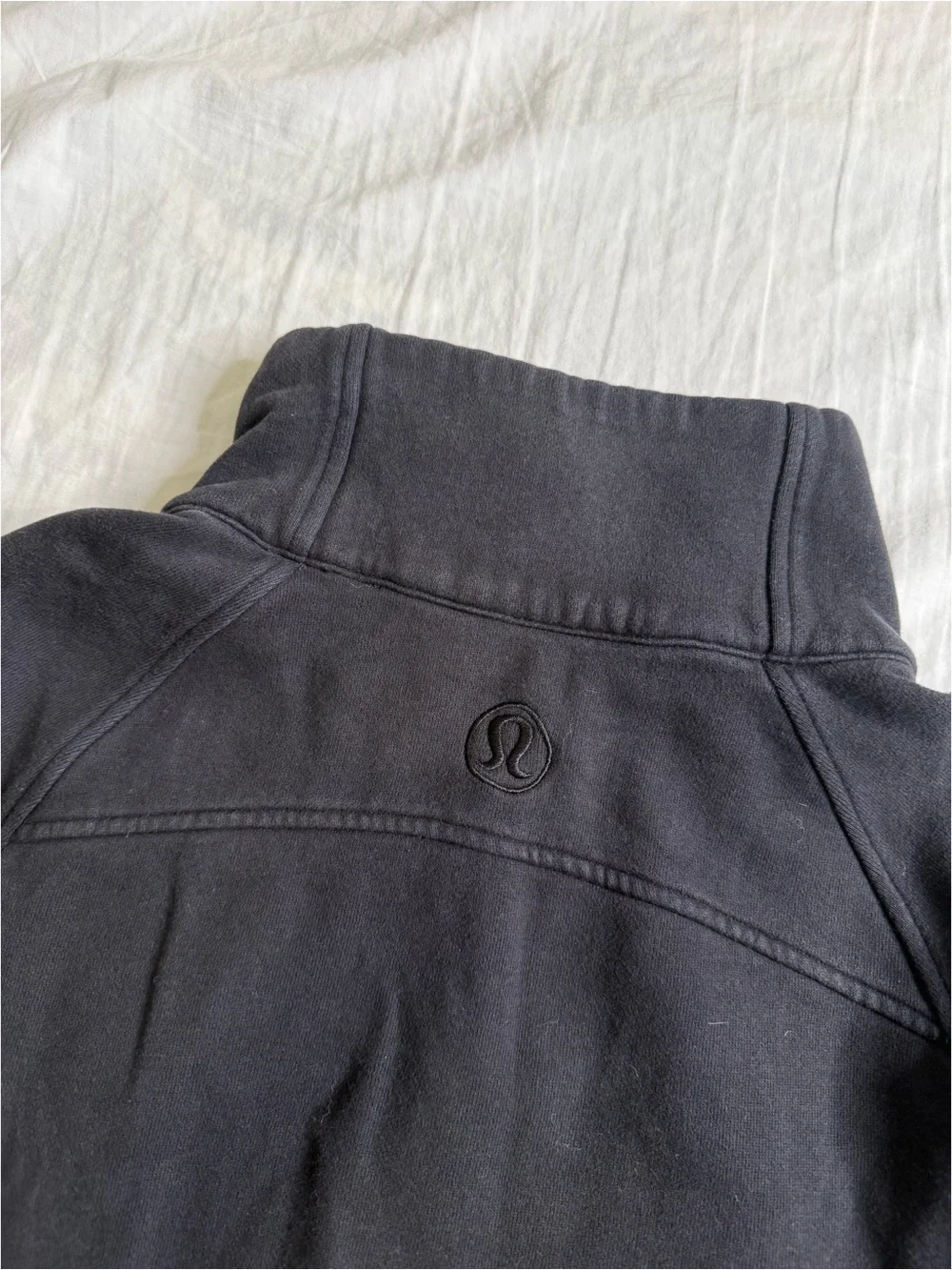 Black Half-Zip Funnel Neck Pullover Top - Women